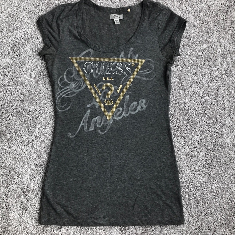 Guess Grey Graphic Tee
